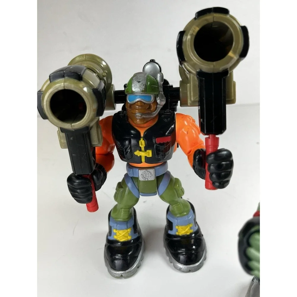 4 Vintage Mattel Fisher Price Rescue  Mountain Canyon‎ Heroes Action Figures